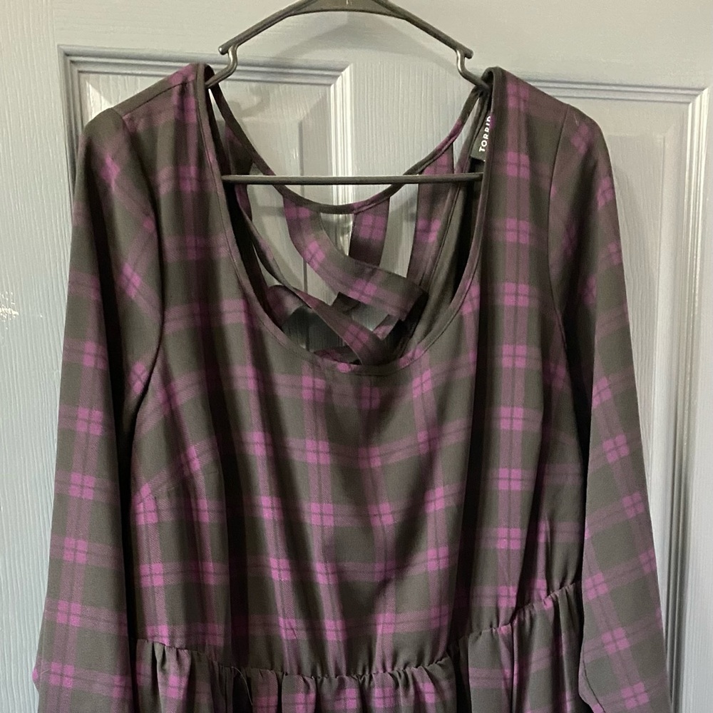 Torrid plaid skater dress